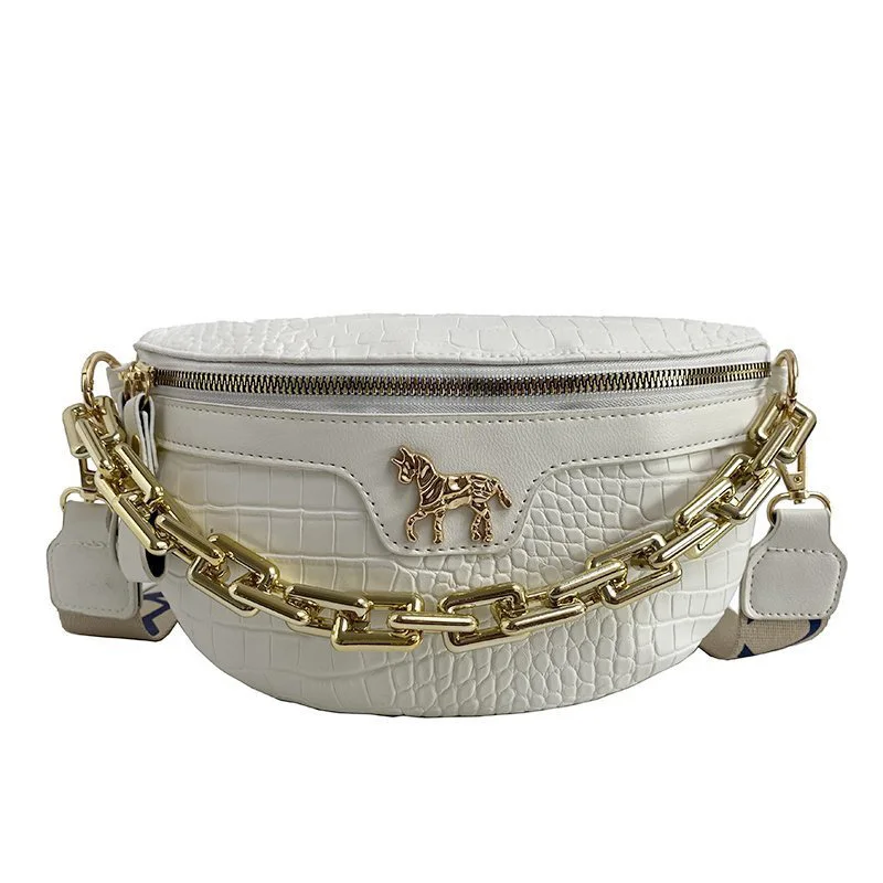 Thick Chains Fanny Packs Women Leather Waist Bag Luxury Brand Shoulder Crossbody Chest Bags Fashion Mini Female Belt Bags Purses
Thick Chains Fanny Packs Women Leather Waist Bag Luxury Brand Shoulder Crossbody Chest Bags Fashion Mini Female Belt Bags Purses