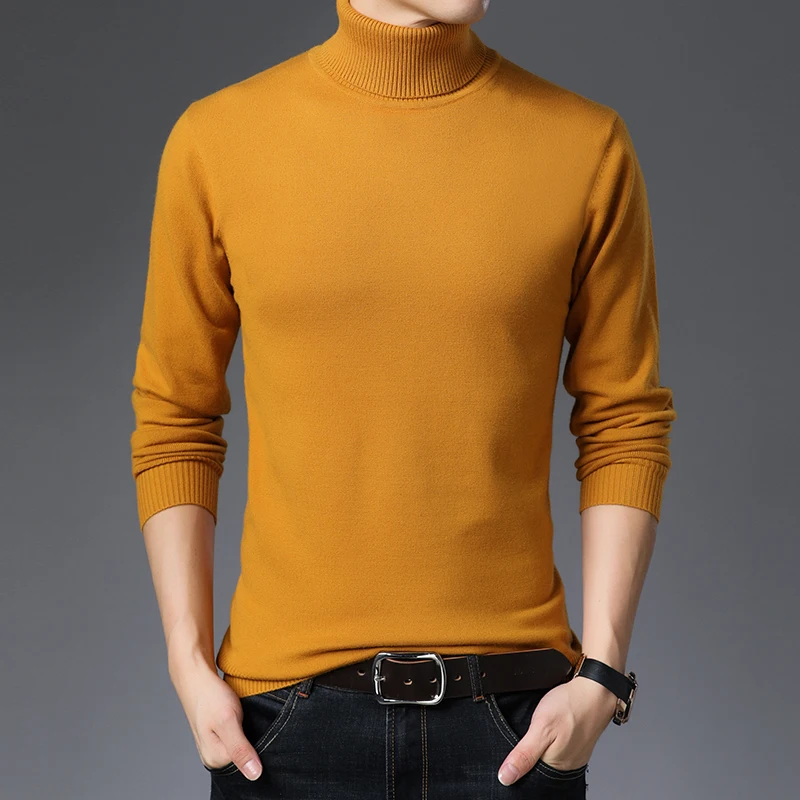 Winter Mens Turtleneck Sweater Male Casual Thick Sweater Pullovers Solid Color Warm Sweater Long Sleeve
Winter Mens Turtleneck Sweater Male Casual Thick Sweater Pullovers Solid Color Warm Sweater Long Sleeve