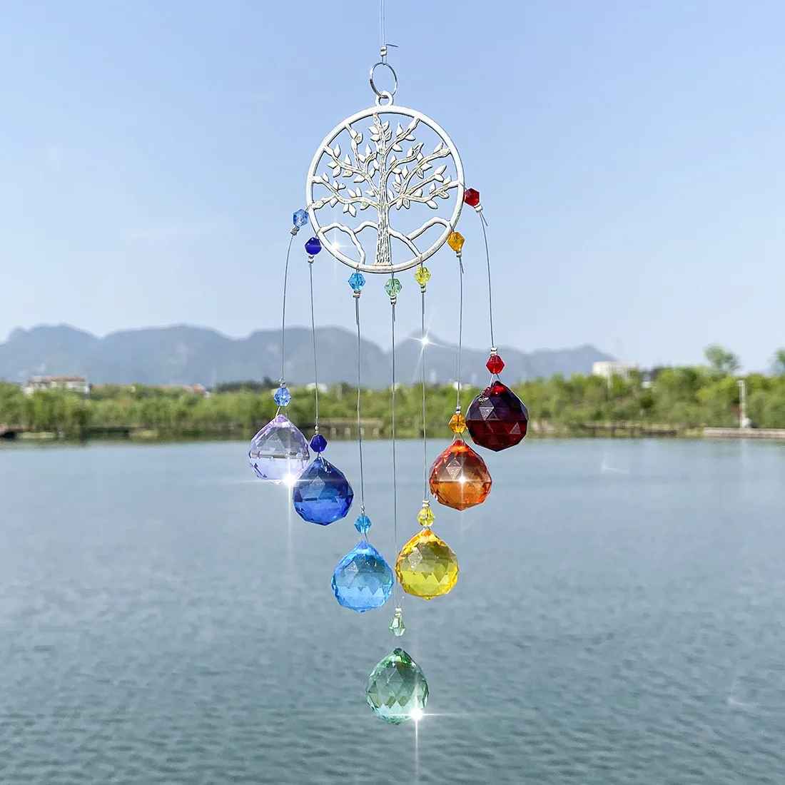 Crystal tree of life Suncatcher Prism Window Rainbow Maker Moon Crystal Ball Pendant Sun Catcher Hanging Ornament Garden Decor
Crystal tree of life Suncatcher Prism Window Rainbow Maker Moon Crystal Ball Pendant Sun Catcher Hanging Ornament Garden Decor