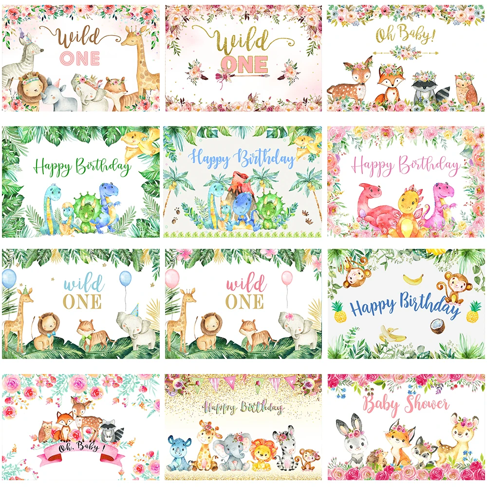 Mocsicka 1st Birthday Photography Background Wild Animal Party Decoration Props Baby Shower Child Portrait Photo Backdrop Studio
Mocsicka 1st Birthday Photography Background Wild Animal Party Decoration Props Baby Shower Child Portrait Photo Backdrop Studio