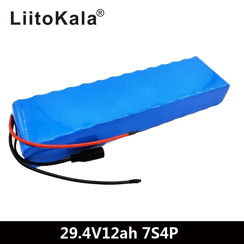 LiitoKala 7S4P 29.4v 12Ah electric bicycle motor ebike scooter 24v li ion battery pack 18650 lithium rechargeable batteries 15A
LiitoKala 7S4P 29.4v 12Ah electric bicycle motor ebike scooter 24v li ion battery pack 18650 lithium rechargeable batteries 15A