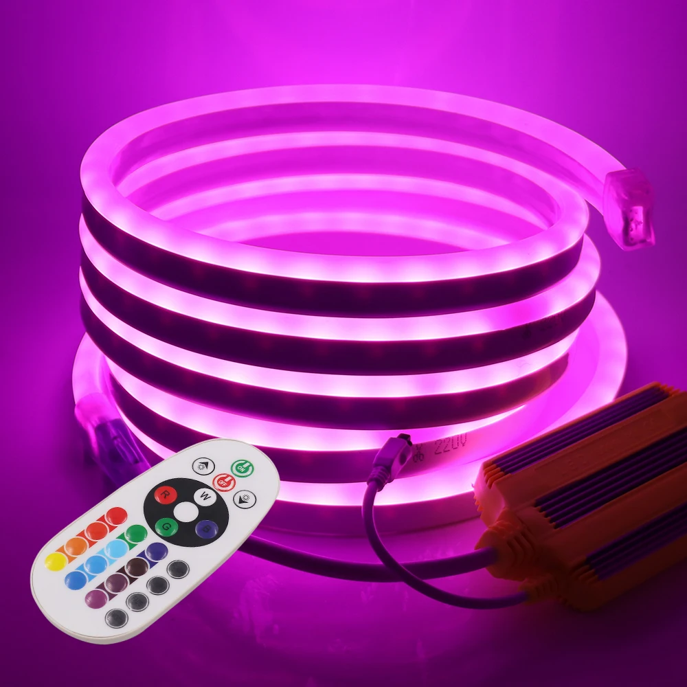 Неоновая Светодиодная лента RGB, 220 В, 5050, 1500 Вт, с пультом дистанционного управления, 24 кнопки, водонепроницаемая гибкая лента для украшения улицы
Неоновая Светодиодная лента RGB, 220 В, 5050, 1500 Вт, с пультом дистанционного управления, 24 кнопки, водонепроницаемая гибкая лента для украшения улицы