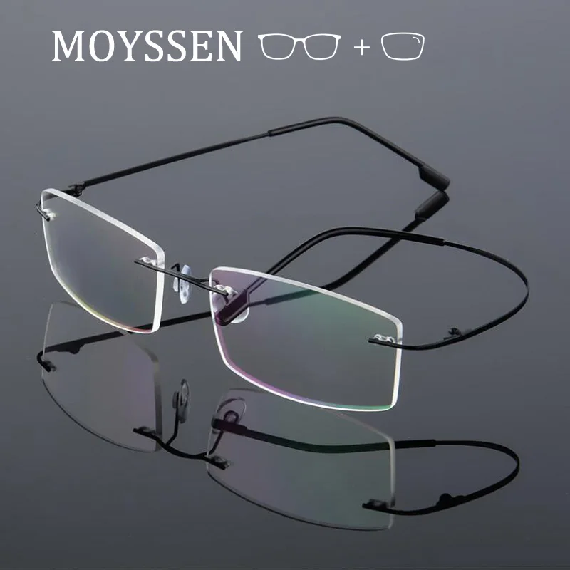 Bussiness Men Light Square Titanium Alloy Foldable Rimless Glasses Myopia Presbyopia Progressive Frameless Eyeglasses Women
Bussiness Men Light Square Titanium Alloy Foldable Rimless Glasses Myopia Presbyopia Progressive Frameless Eyeglasses Women