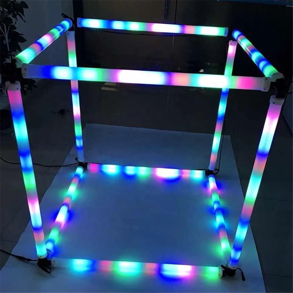 10PCS WS2811 RGB 360 degree colorful Tube; Artnet led pixel bar; DC12V D40mm 3D multiple shape led pixel tube for Club Stage
10PCS WS2811 RGB 360 degree colorful Tube; Artnet led pixel bar; DC12V D40mm 3D multiple shape led pixel tube for Club Stage