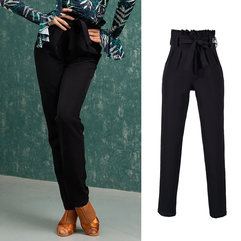 Latin Dance Pants Women Black Salsa Dancing Outfit Stage Costume Designer Clothes Ballroom Practice Wear Tap Dance Wear DL7592
Latin Dance Pants Women Black Salsa Dancing Outfit Stage Costume Designer Clothes Ballroom Practice Wear Tap Dance Wear DL7592