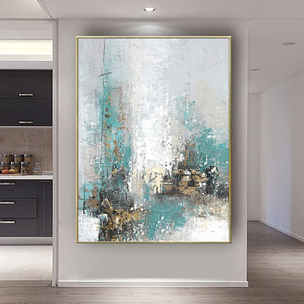 Large Size 100% Handmade Oil Painting Modern Home Trim Wall Picture Abstract Gold Leaf Art Canvas Poster Decor Living Room Porch
Large Size 100% Handmade Oil Painting Modern Home Trim Wall Picture Abstract Gold Leaf Art Canvas Poster Decor Living Room Porch