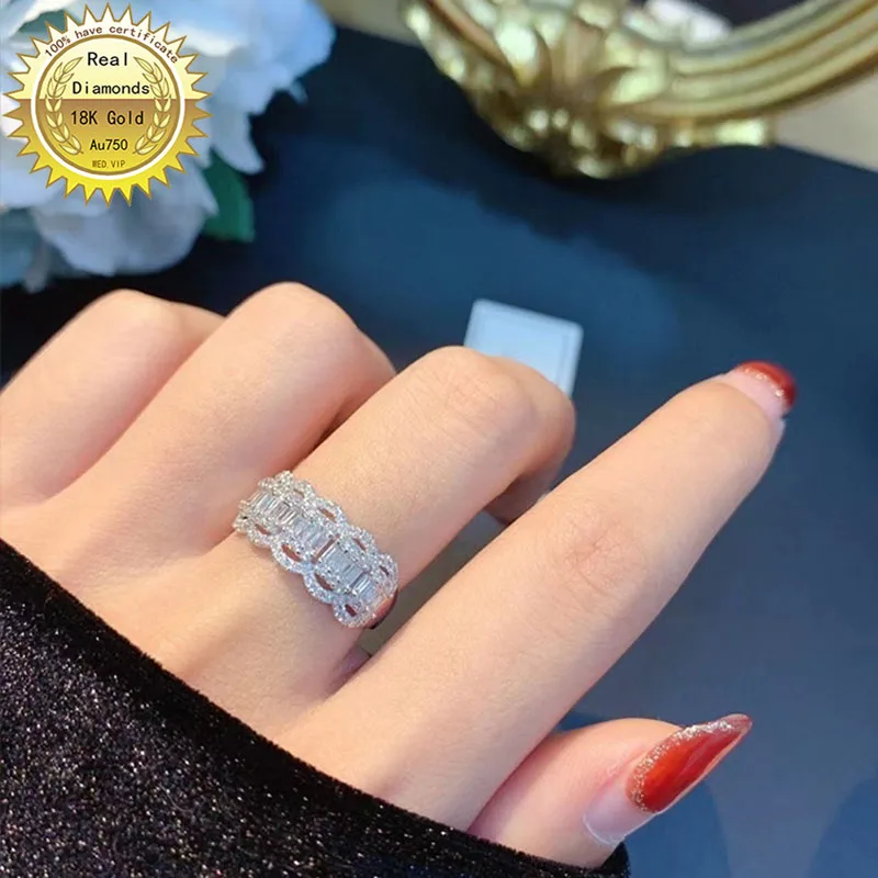 18k white gold Natural Real 0.750ct diamond ring Jewellery Engagement ring &Wedding ring D-A003
18k white gold Natural Real 0.750ct diamond ring Jewellery Engagement ring &Wedding ring D-A003