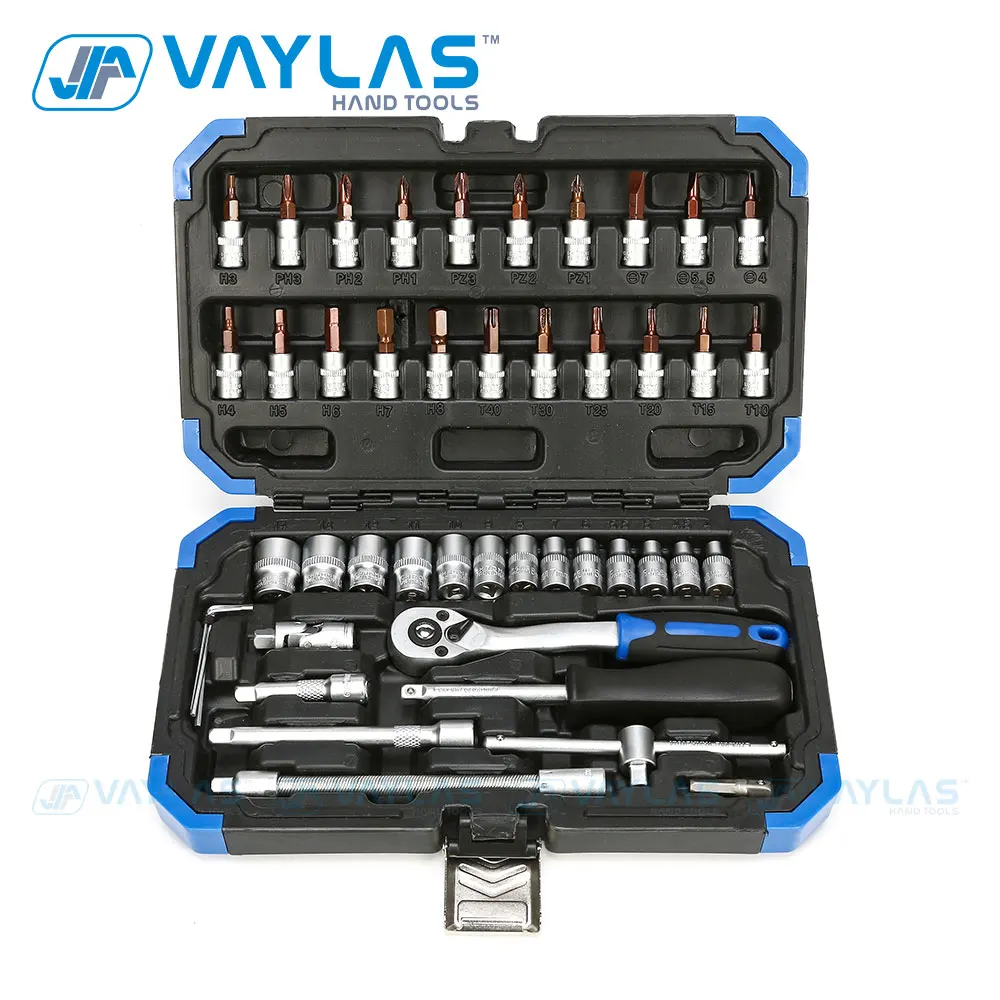 46Pcs 1/4" Drive Socket Screwdriver Bit Ratchet Socket Wrench Tools Set Household Universal Sockets Set with Blow Case
46Pcs 1/4" Drive Socket Screwdriver Bit Ratchet Socket Wrench Tools Set Household Universal Sockets Set with Blow Case