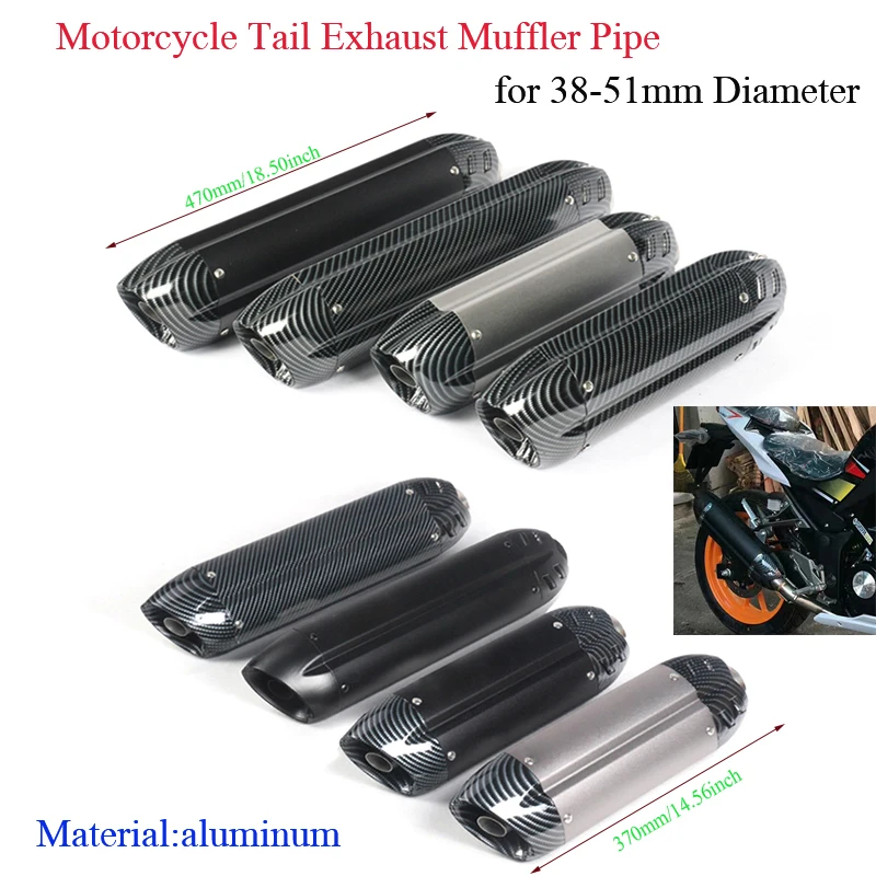 14.56/18.5inch Motorcycle Exhaust Vent Pipe With Removable DB Killer Modified For 38-51mm Muffler Silencer Aluminum System
14.56/18.5inch Motorcycle Exhaust Vent Pipe With Removable DB Killer Modified For 38-51mm Muffler Silencer Aluminum System