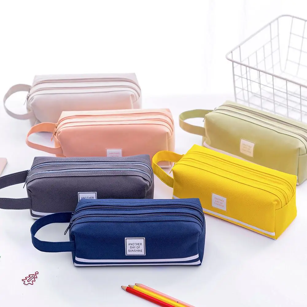 Creative double zipper pencil case portable super large capacity pencil stationery storage bag novel school stationery
Creative double zipper pencil case portable super large capacity pencil stationery storage bag novel school stationery