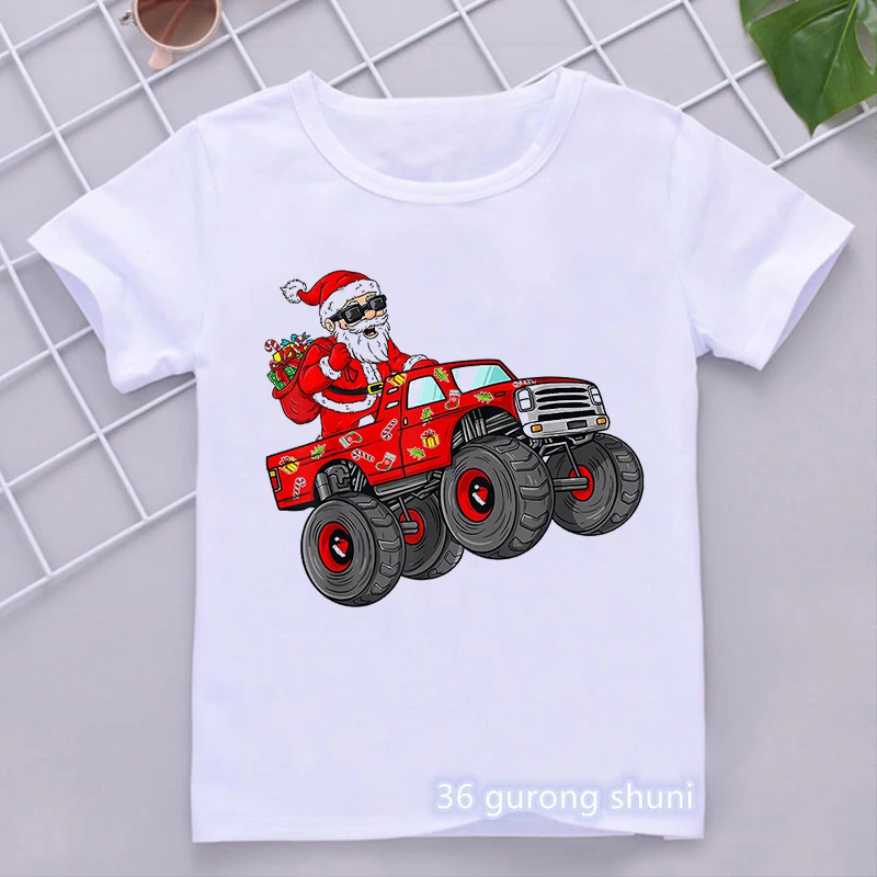 Merry Christmas Santa Claus car Graphic Print T-Shirt Girls/Boys Kids Clothes Funny Harajuku Kawaii Children Summer Tops Shirt
Merry Christmas Santa Claus car Graphic Print T-Shirt Girls/Boys Kids Clothes Funny Harajuku Kawaii Children Summer Tops Shirt