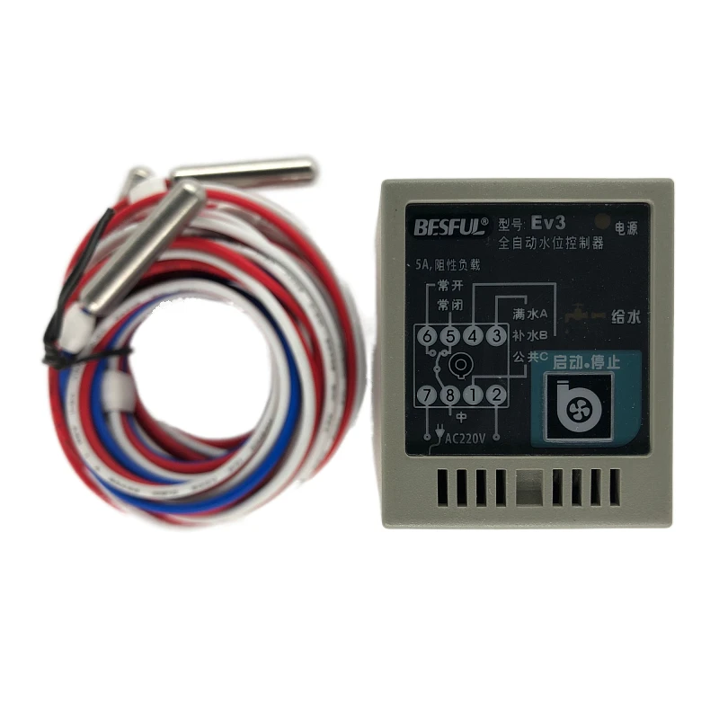 BESFUL Water level controller EV3 single water tank water level controller liquid level relay water level switch control
BESFUL Water level controller EV3 single water tank water level controller liquid level relay water level switch control