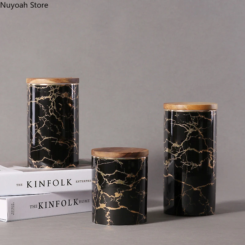 Nordic Ceramic Marble Storage Tins Household Tea Tins with Lids Sealed Candy Storage Tins Grain Dispensers Kitchen Supplies
Nordic Ceramic Marble Storage Tins Household Tea Tins with Lids Sealed Candy Storage Tins Grain Dispensers Kitchen Supplies