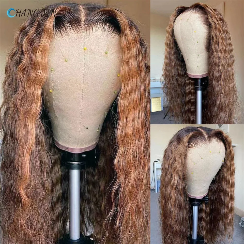 CHANGJIN Long Wave Lace Human Hair Wigs Ombre Brown Colored Curly Perruque Remy Brazilian Naturales PrePlucked Peruca for Women
CHANGJIN Long Wave Lace Human Hair Wigs Ombre Brown Colored Curly Perruque Remy Brazilian Naturales PrePlucked Peruca for Women