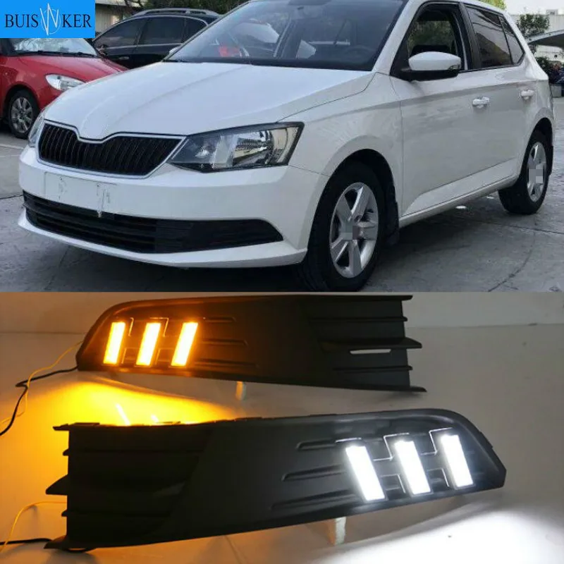 For Skoda Fabia 2015-2017,Super Brightness Waterproof ABS Car DRL 12V LED Daytime Running Light With Fog Lamp Cover
For Skoda Fabia 2015-2017,Super Brightness Waterproof ABS Car DRL 12V LED Daytime Running Light With Fog Lamp Cover