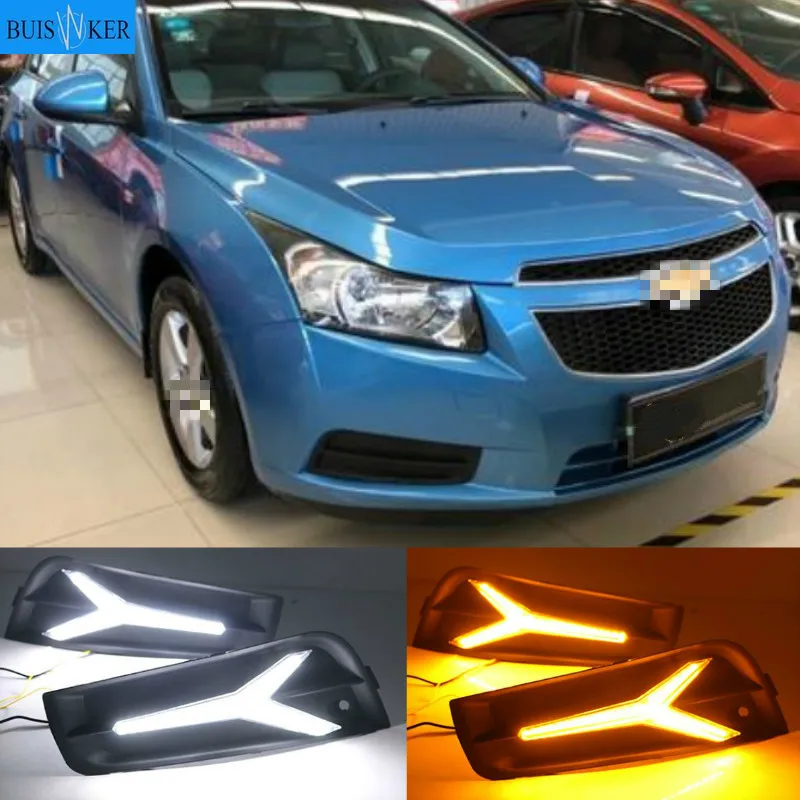 2PCS For chevrolet cruze 2009 2010 2011 2012 2013 2014 DRL Daytime Running Light fog lamp cover with yellow turn signal
2PCS For chevrolet cruze 2009 2010 2011 2012 2013 2014 DRL Daytime Running Light fog lamp cover with yellow turn signal