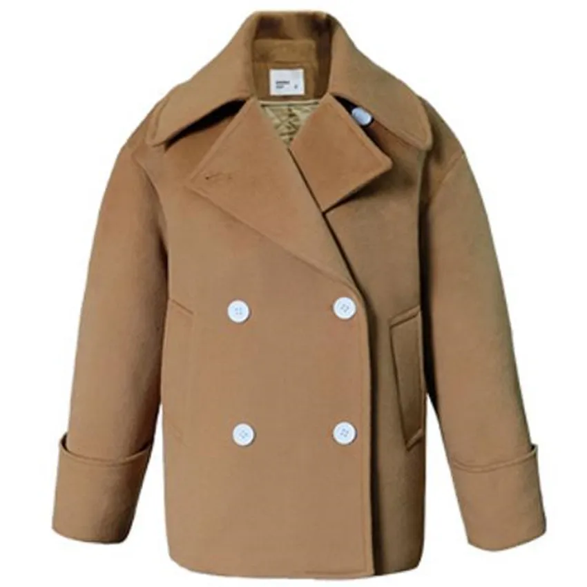 New fashion Spring fashion short woolen coat women double breasted straight wool blend outwear
New fashion Spring fashion short woolen coat women double breasted straight wool blend outwear