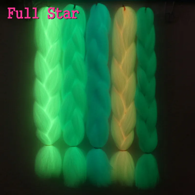 Флуоресцентные волосы Full Star, 24 дюйма, 100 г, светящиеся на большие синтетические косы, зеленого цвета, Сияющие в темноте, розового, синего, зеленого цветов
Флуоресцентные волосы Full Star, 24 дюйма, 100 г, светящиеся на большие синтетические косы, зеленого цвета, Сияющие в темноте, розового, синего, зеленого цветов