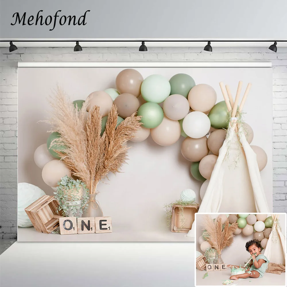 Mehofond Boy 1st Birthday Cake Smash Photo Background Bohemian Green Balloon Reed Tent Photography Backdrop Studio Photophone
Mehofond Boy 1st Birthday Cake Smash Photo Background Bohemian Green Balloon Reed Tent Photography Backdrop Studio Photophone