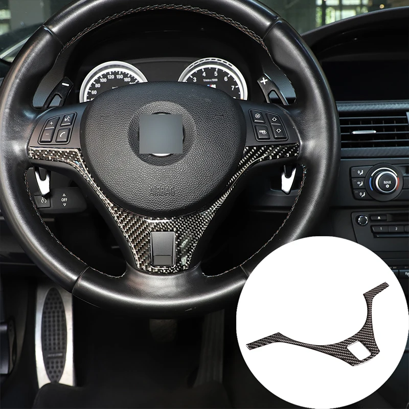 For BMW M3 E90-E93 2007-2013 steering wheel patch real carbon fiber (soft) 1 piece set of car interior modification accessories
For BMW M3 E90-E93 2007-2013 steering wheel patch real carbon fiber (soft) 1 piece set of car interior modification accessories