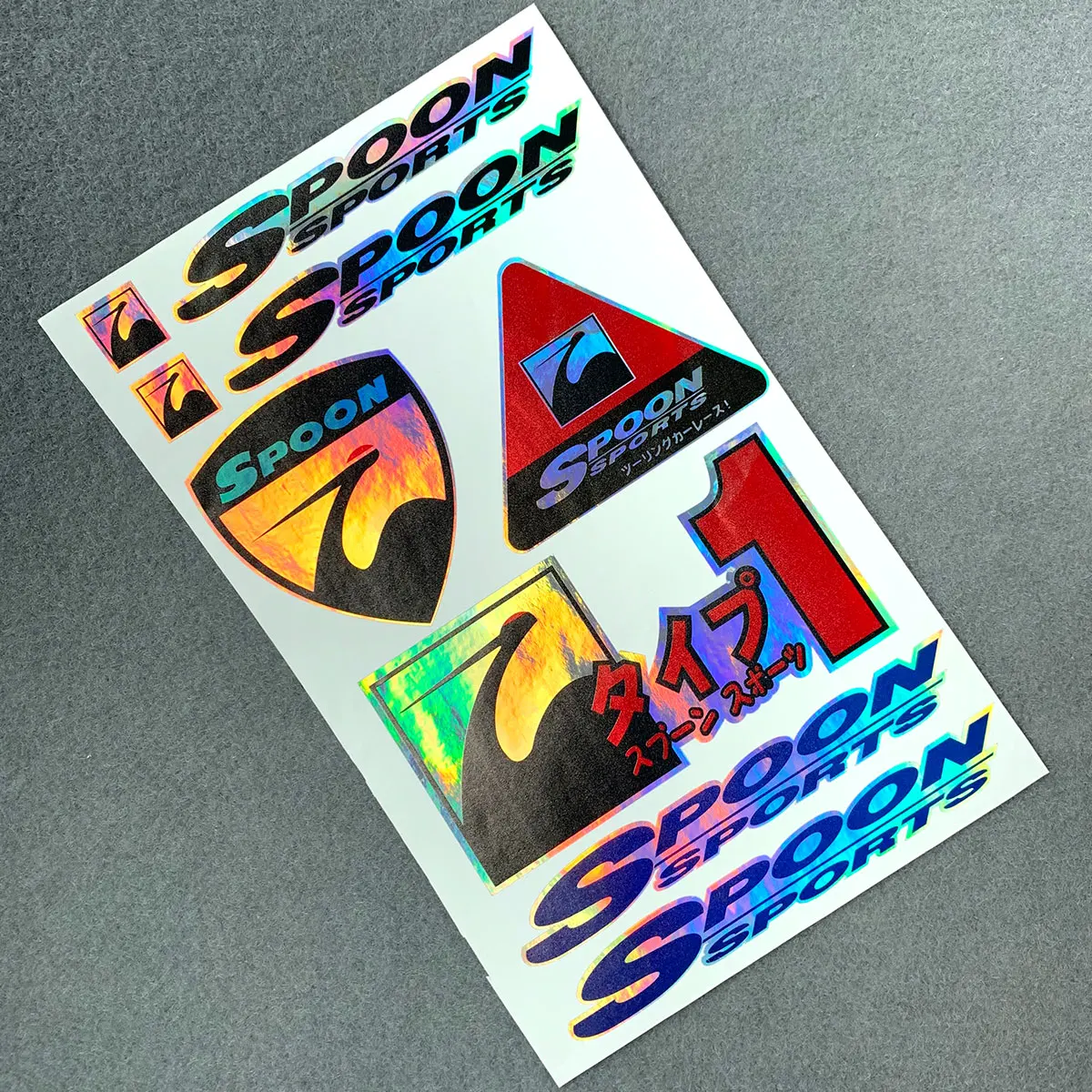 1 Set Car Styling Laser Vinyl Auto Body Window Engine Hood Sticker Decal for Japanese Spoon Sports EK9 FK8 GK5
1 Set Car Styling Laser Vinyl Auto Body Window Engine Hood Sticker Decal for Japanese Spoon Sports EK9 FK8 GK5