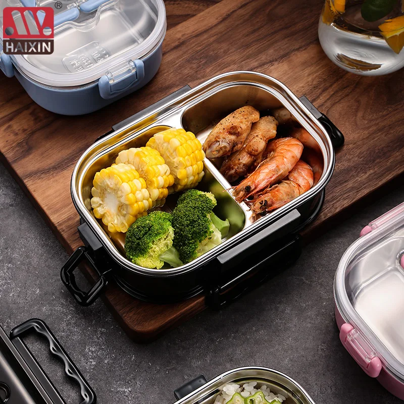 HAIXIN Dual-Layered Lunch Box PP+Stainless Steel Japan Bento Box Nordic Style Food Container With Portable Tableware interlayer
HAIXIN Dual-Layered Lunch Box PP+Stainless Steel Japan Bento Box Nordic Style Food Container With Portable Tableware interlayer