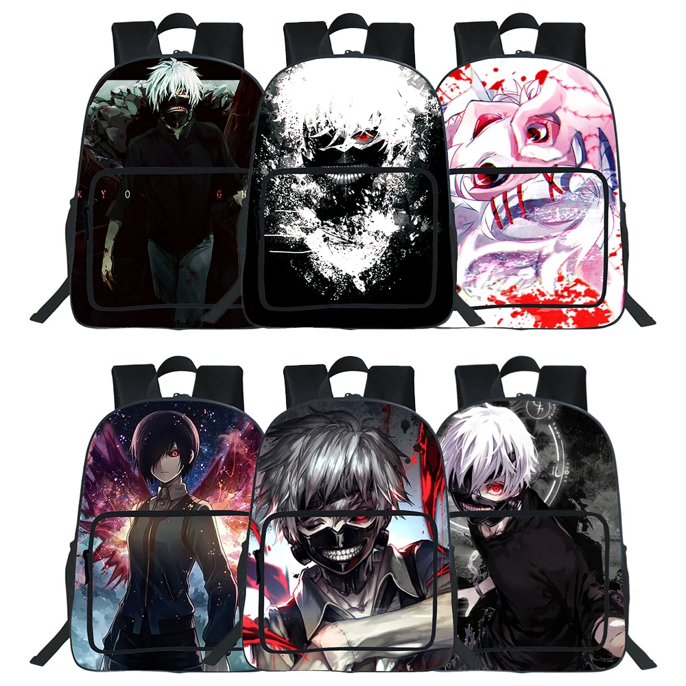 Anime Tokyo Ghoul Backpack Large capacity men women Backpacks Teen School Bag Cartoon Rucksack 3D Printing Bag 19 inch Mochila
Anime Tokyo Ghoul Backpack Large capacity men women Backpacks Teen School Bag Cartoon Rucksack 3D Printing Bag 19 inch Mochila