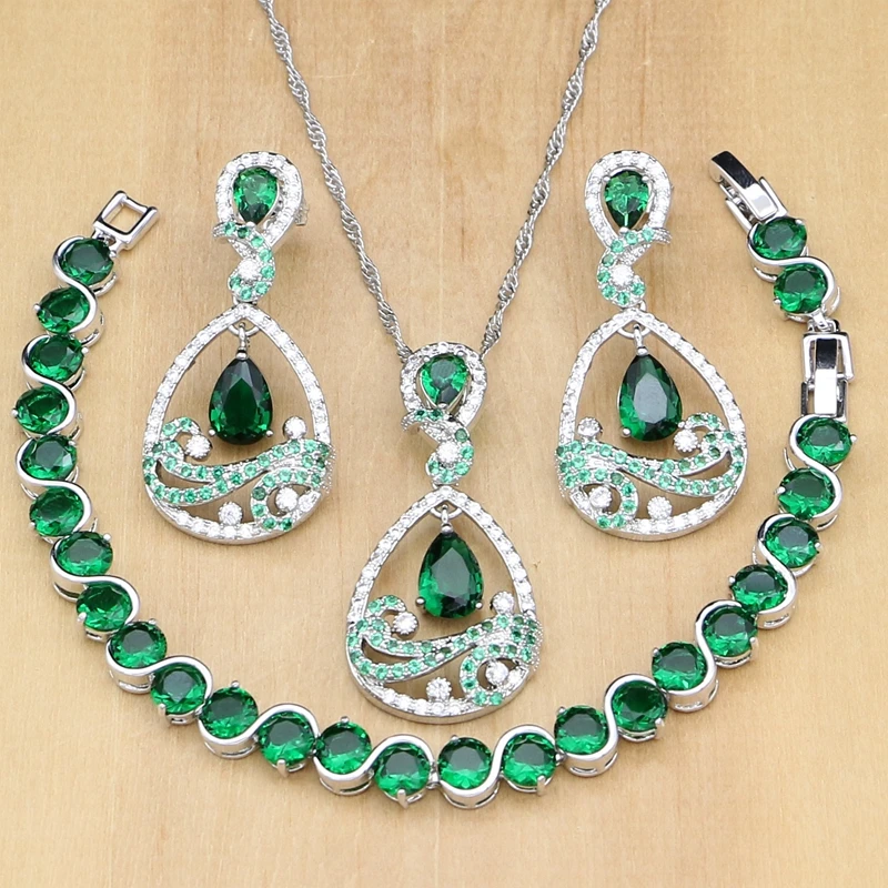 Natural Green Zircon White Stone 925 Silver Jewelry Sets Decoration Earrings For Women Pendant/Rings/Bracelet/Necklace Set
Natural Green Zircon White Stone 925 Silver Jewelry Sets Decoration Earrings For Women Pendant/Rings/Bracelet/Necklace Set