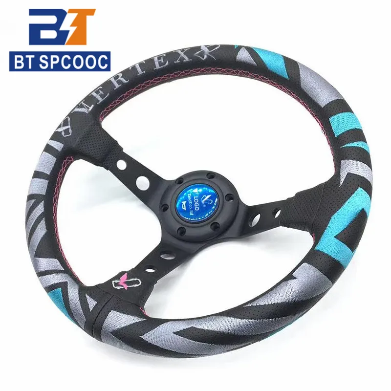 SPCOOC Car Universal New Style Perforated Steering Wheel 13 Inch 330mm Racing Sport Leather Steering Wheel With Horn Button Logo
SPCOOC Car Universal New Style Perforated Steering Wheel 13 Inch 330mm Racing Sport Leather Steering Wheel With Horn Button Logo