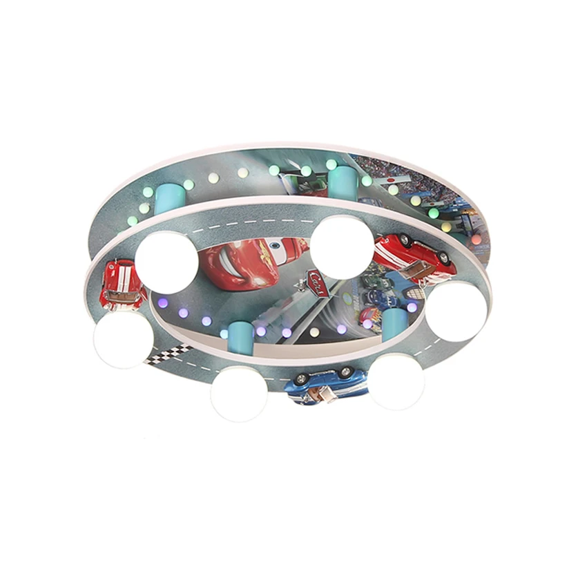 Cartoon racing car track round ceiling lights children's room bedroom ceiling lamp boy study decorated colored wood led lighting
Cartoon racing car track round ceiling lights children's room bedroom ceiling lamp boy study decorated colored wood led lighting