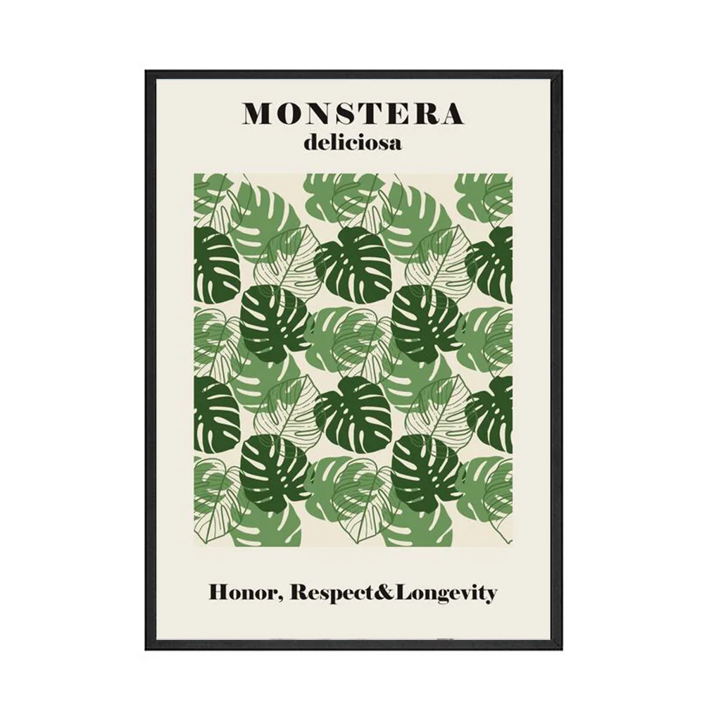 Abstract Flower Style Canvas Exhibition Wall Art Minimalist Print Painting Nordic Green Monstera Poster for Living Room Decor
Abstract Flower Style Canvas Exhibition Wall Art Minimalist Print Painting Nordic Green Monstera Poster for Living Room Decor