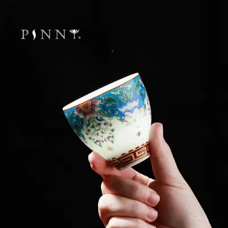 PINNY Color Enamel Tea Cup High Quality Ceramic Teacups Chinese Kung Fu Tea Set Hand Made Porcelain Tea Bowl
PINNY Color Enamel Tea Cup High Quality Ceramic Teacups Chinese Kung Fu Tea Set Hand Made Porcelain Tea Bowl