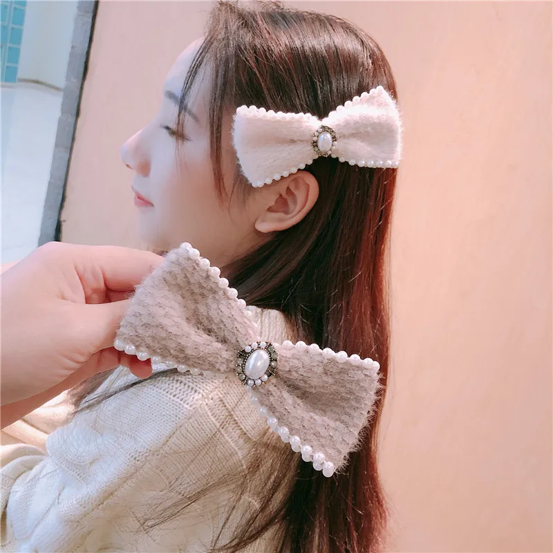 fashion cute bow Hair Barrette Hair Clip Hairpin Girls rhinestone autumn winter Hair Accessories Women Headdress Wholesale
fashion cute bow Hair Barrette Hair Clip Hairpin Girls rhinestone autumn winter Hair Accessories Women Headdress Wholesale