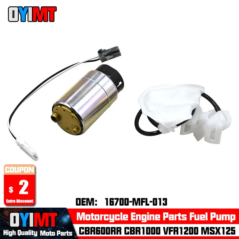 Motorcycle Fuel Pump For HONDA 16700-MFL-013 CBR600RR CBR1000 VFR1200 MSX125 GROM 125
Motorcycle Fuel Pump For HONDA 16700-MFL-013 CBR600RR CBR1000 VFR1200 MSX125 GROM 125
