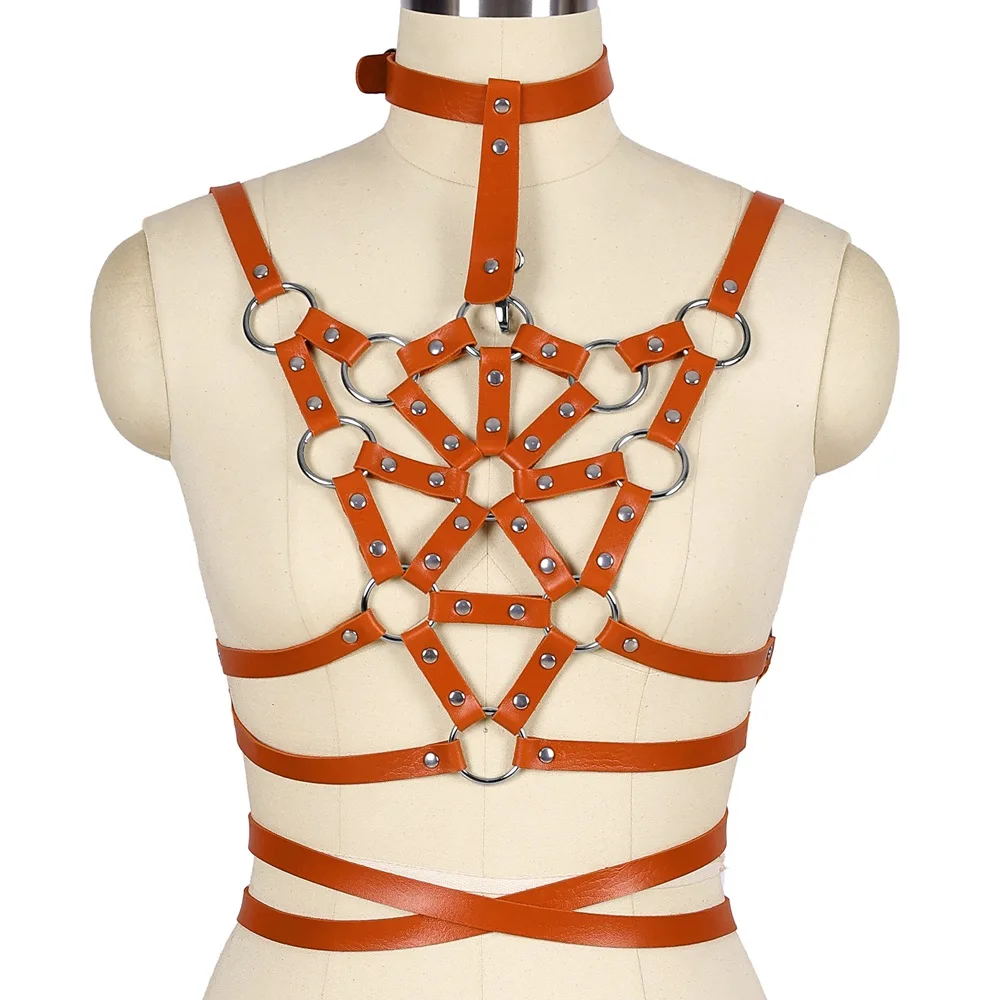 PU Leather Harness Fashion Waistband Belt Punk Goth Sexy Lingerie Bondage Bra Dress Hollow Suspender Body Harajuku Dance Rave
PU Leather Harness Fashion Waistband Belt Punk Goth Sexy Lingerie Bondage Bra Dress Hollow Suspender Body Harajuku Dance Rave