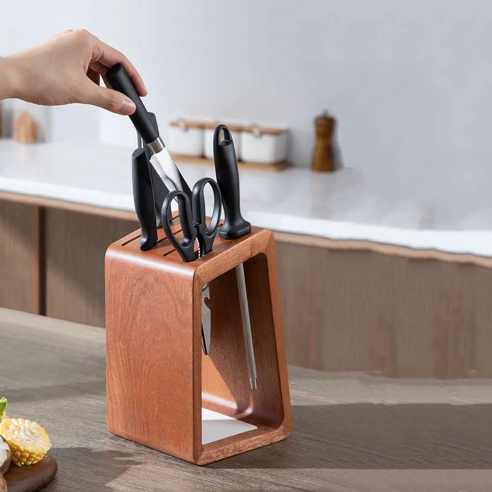 Solid Wooden Scissors Holder Seat Wood Kitchen Knife Stand Gadget Storage Shelf Rack Knife Block Organizer Household Tidy Tools
Solid Wooden Scissors Holder Seat Wood Kitchen Knife Stand Gadget Storage Shelf Rack Knife Block Organizer Household Tidy Tools