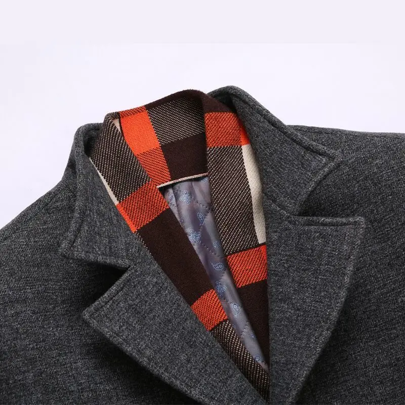 2020 Winter New Men's Casual Wool Trench Coat Business Fashion Thicken Slim Long Warm Overcoat Jacket Male Brand Clothing
2020 Winter New Men's Casual Wool Trench Coat Business Fashion Thicken Slim Long Warm Overcoat Jacket Male Brand Clothing