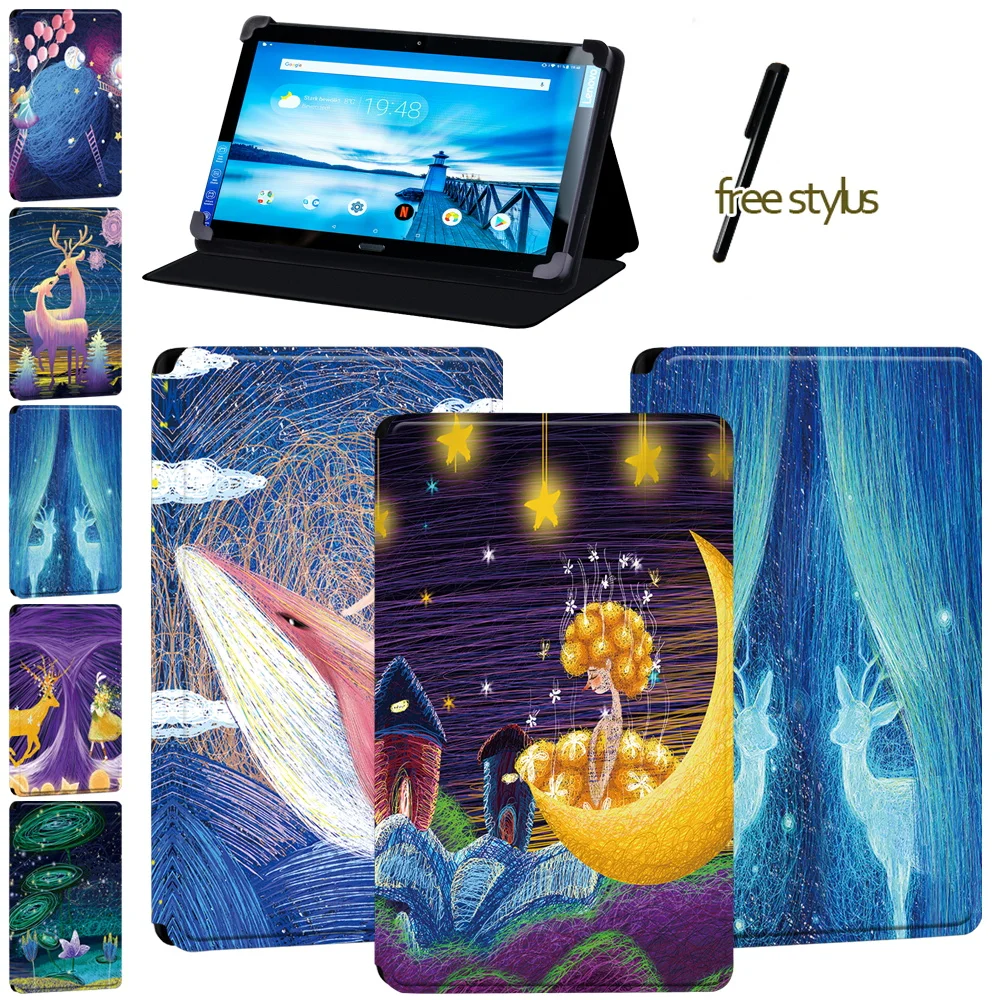Tablet Case for Lenovo Smart Tab P10 10.1 Inch/Lenovo Tab P10 - Painting Pattern Soft Leather Stand Flip Protective Case + Pen
Tablet Case for Lenovo Smart Tab P10 10.1 Inch/Lenovo Tab P10 - Painting Pattern Soft Leather Stand Flip Protective Case + Pen