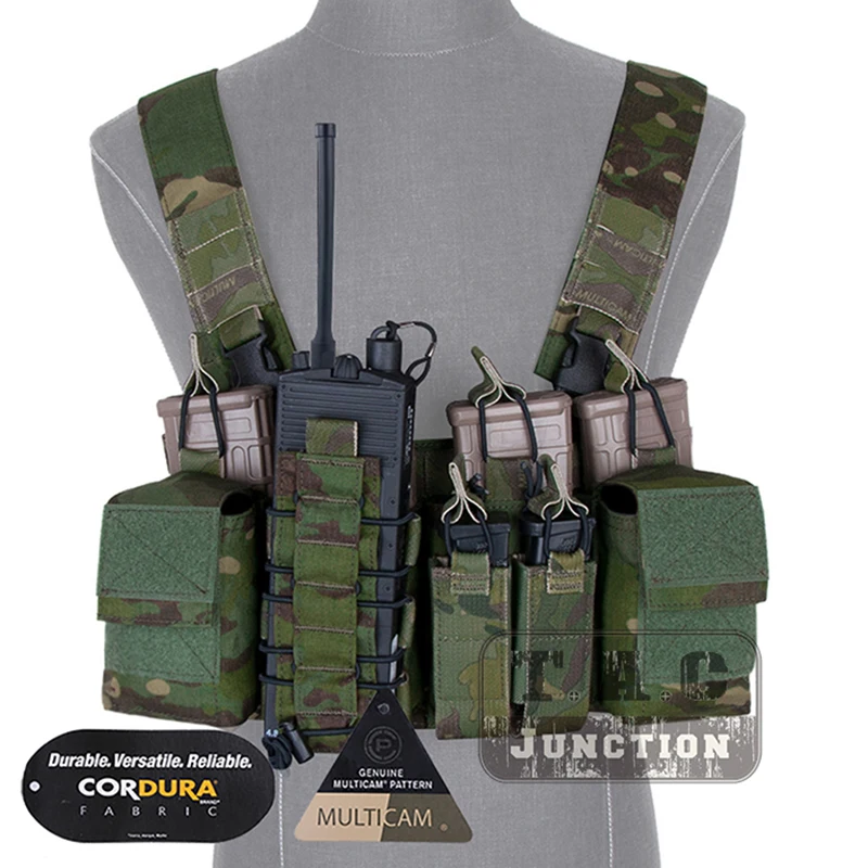 Emerson HSP Style D3CR Chest Rig w/ Multi-Purpose Mag Pouch & Radio Pouch Tactical Simple Chest Rig For Paintball Shooting MCTP
Emerson HSP Style D3CR Chest Rig w/ Multi-Purpose Mag Pouch & Radio Pouch Tactical Simple Chest Rig For Paintball Shooting MCTP