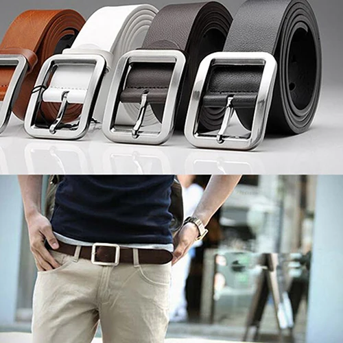 Men's Fashion Solid Color Faux Leather Buckle Waist Strap Business Casual Belt Gift classice vintage High Qualit men belt
Men's Fashion Solid Color Faux Leather Buckle Waist Strap Business Casual Belt Gift classice vintage High Qualit men belt