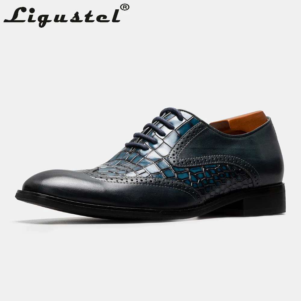 Ligustel Men Dress Shoes Patina Dyeing Shoes For Men Fashion Brown Dress Wedding Shoes Italian Designer Red Bottom Free Shipping
Ligustel Men Dress Shoes Patina Dyeing Shoes For Men Fashion Brown Dress Wedding Shoes Italian Designer Red Bottom Free Shipping