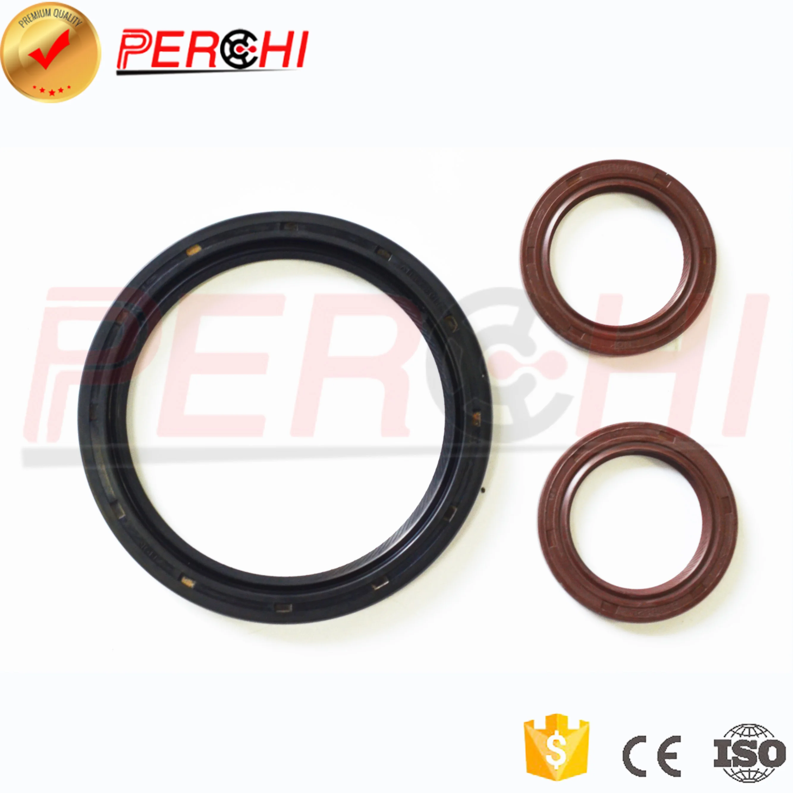 For TOYOTA 3E/EE98 Front crankshaft oil seal 35x49x6 90311-35017 Rear crankshaft oil seal 80x100x8.5 90311-80014 
For TOYOTA 3E/EE98 Front crankshaft oil seal 35x49x6 90311-35017 Rear crankshaft oil seal 80x100x8.5 90311-80014