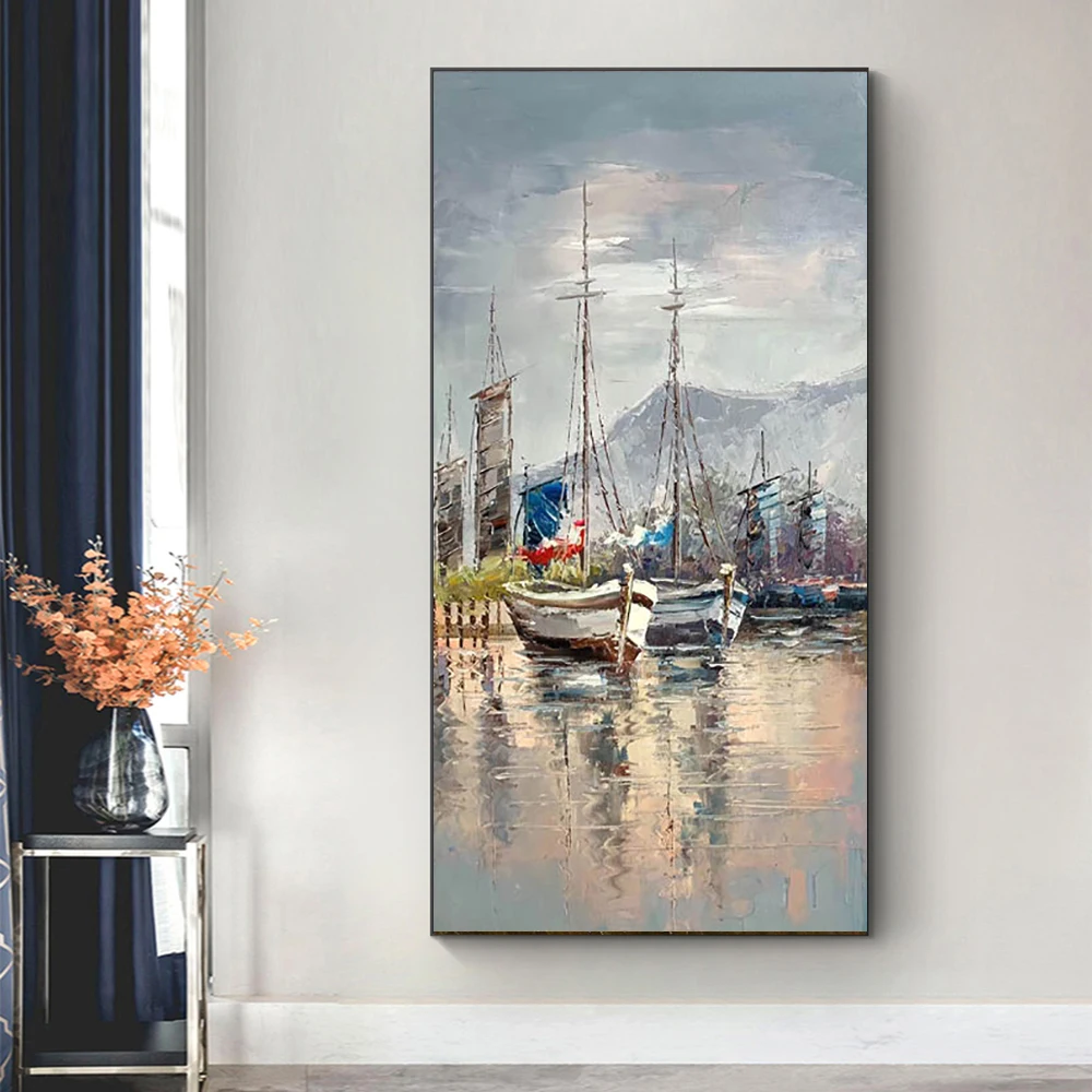 Hand-Painted Oil Painting Mediterranean Landscape Oil Painting On Canvas Large Wall Art Home Proch Office Decoration Painting
Hand-Painted Oil Painting Mediterranean Landscape Oil Painting On Canvas Large Wall Art Home Proch Office Decoration Painting