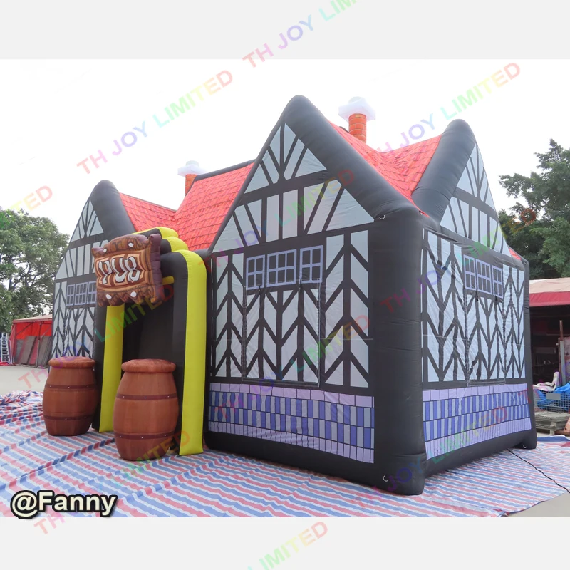 Hot sale 10x5m traditional English local inflatable bar pub full printing inflatable Irish pub for party
Hot sale 10x5m traditional English local inflatable bar pub full printing inflatable Irish pub for party