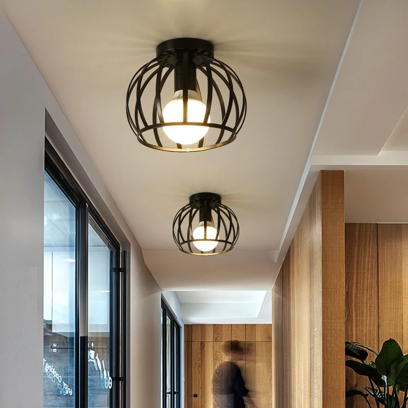 Vintage Industrial Ceiling Lamps Balck Iron Aisle Minimalist Ceiling Lighting Balcony Kitchen Entrance Corridor Light Fixture
Vintage Industrial Ceiling Lamps Balck Iron Aisle Minimalist Ceiling Lighting Balcony Kitchen Entrance Corridor Light Fixture
