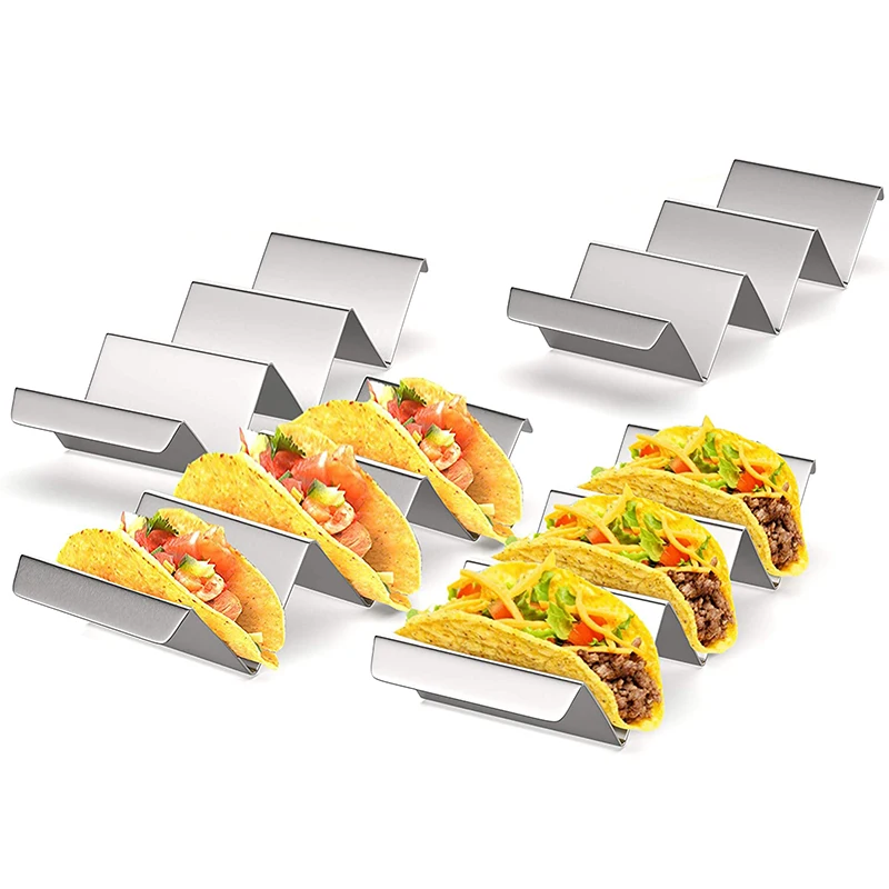Stainless Steel Taco Holders Rack Mexican Food Hard Stand Holds Food Display Soft Shells Wave Shape Kitchen Utensils Restaurant
Stainless Steel Taco Holders Rack Mexican Food Hard Stand Holds Food Display Soft Shells Wave Shape Kitchen Utensils Restaurant