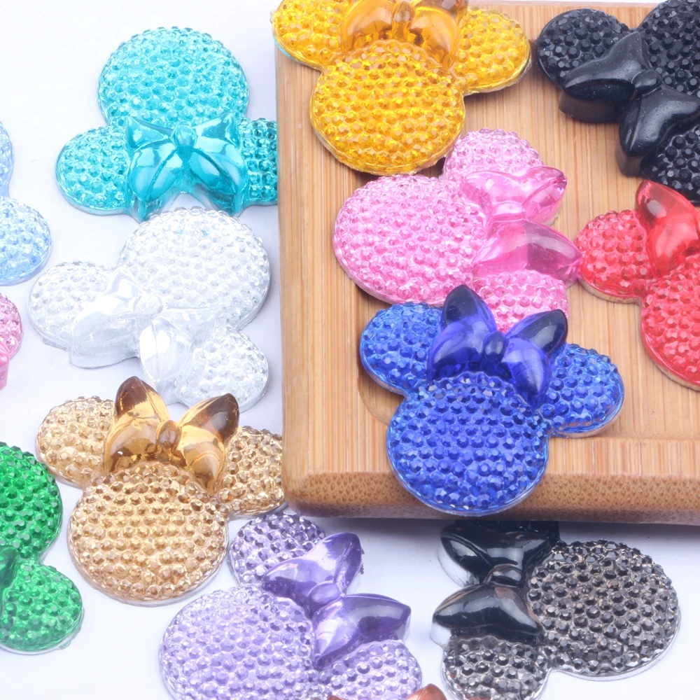 Minnie Head 100pcs 25x28mm Many Colors Resin Rhinestone Flatback Cabochon DIY Crafts Scrapbooking Jewelry Making Decorations
Minnie Head 100pcs 25x28mm Many Colors Resin Rhinestone Flatback Cabochon DIY Crafts Scrapbooking Jewelry Making Decorations