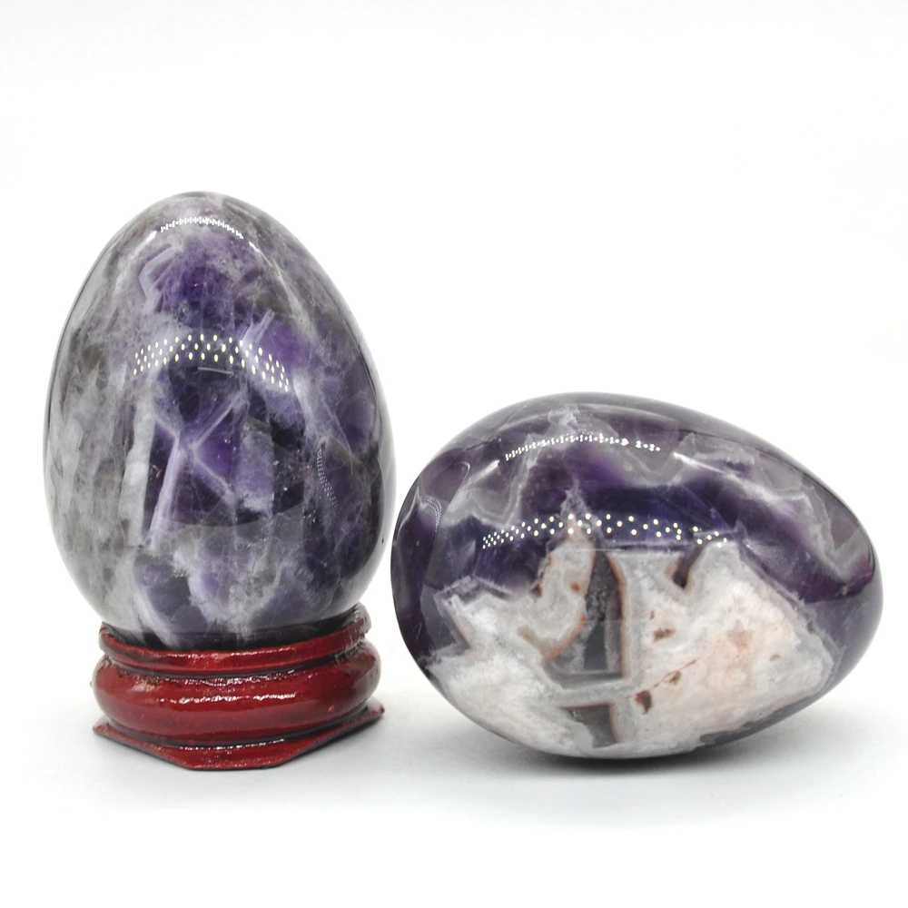 36x49mm Amethyst Quartz Egg Shaped Stone Healing Natural Crystal Massage Minerale Gemstone Spiritual Decoration Collection
36x49mm Amethyst Quartz Egg Shaped Stone Healing Natural Crystal Massage Minerale Gemstone Spiritual Decoration Collection