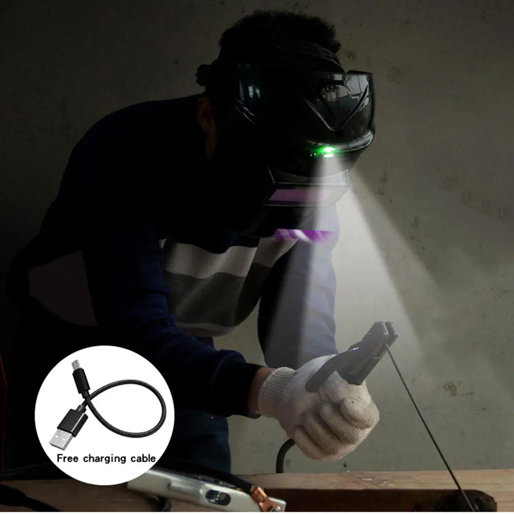 Size Adjustment Solar Auto Darkening Welding Helmet External LED Light Welding Mask Helmet Hood Welder Glasses
Size Adjustment Solar Auto Darkening Welding Helmet External LED Light Welding Mask Helmet Hood Welder Glasses