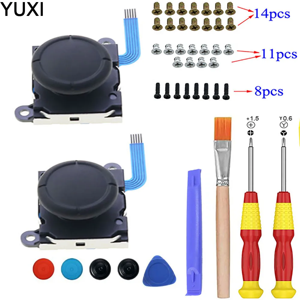 YUXI For Nintendo Switch joycon Switch joysticks compatiable with Left joycon Two Pack Analog 3D Joy con Joystick Replacement
YUXI For Nintendo Switch joycon Switch joysticks compatiable with Left joycon Two Pack Analog 3D Joy con Joystick Replacement